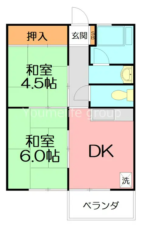 佐川コーポ 2階階 間取り