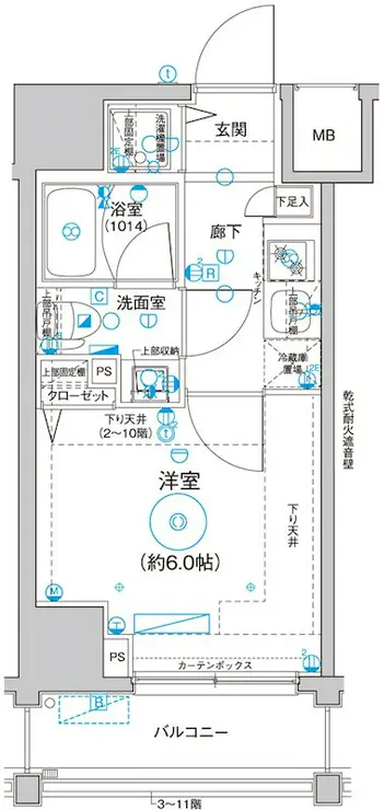 Le’a横濱サウスステージ 10階階 間取り