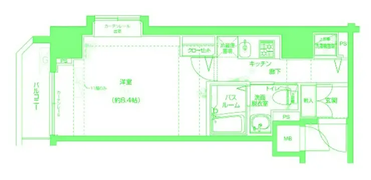 フェニックス横濱関内BAY MARKS 10階階 間取り