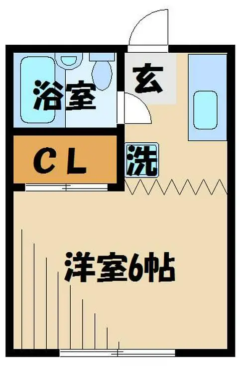 コーポ長島 2階階 間取り