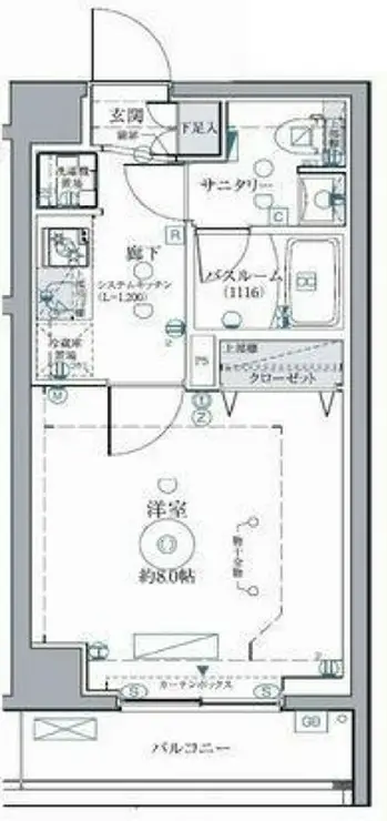 CREVISTA西馬込 1階階 間取り