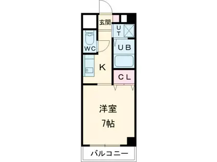 地下鉄鶴舞線 浄心駅 徒歩12分 3階建 築25年(1K/2階)の間取り写真