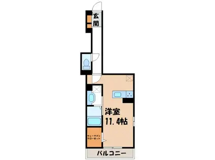 LA MAISON 表町(ワンルーム/3階)の間取り写真