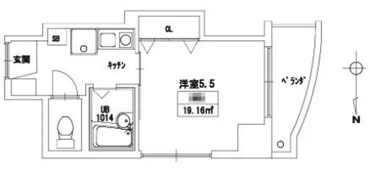 ウエルス東駒形 8階階 間取り