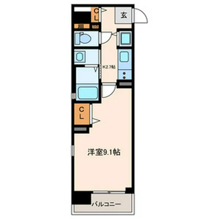 アレグレット千住宿 6階階 間取り