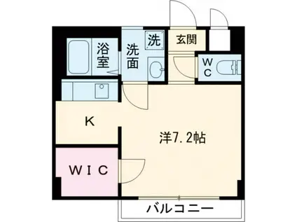 ＪＲ東海道本線 南彦根駅 徒歩20分 2階建 築21年(1K/1階)の間取り写真