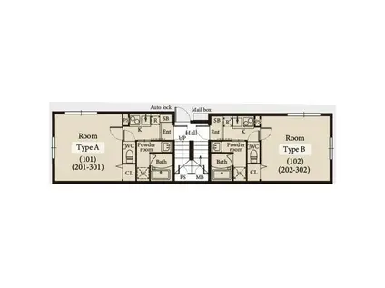 J-ARC板橋本町(1K/2階)の間取り写真