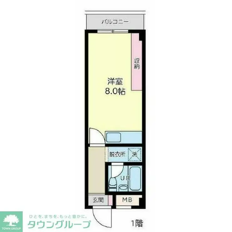 リバーサイド湘南 1階階 間取り