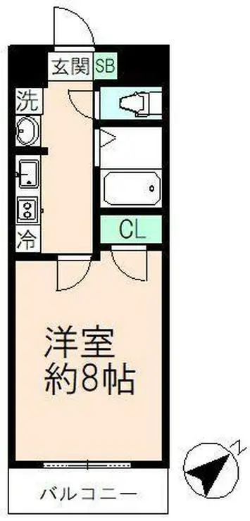 ベルベール 5階階 間取り