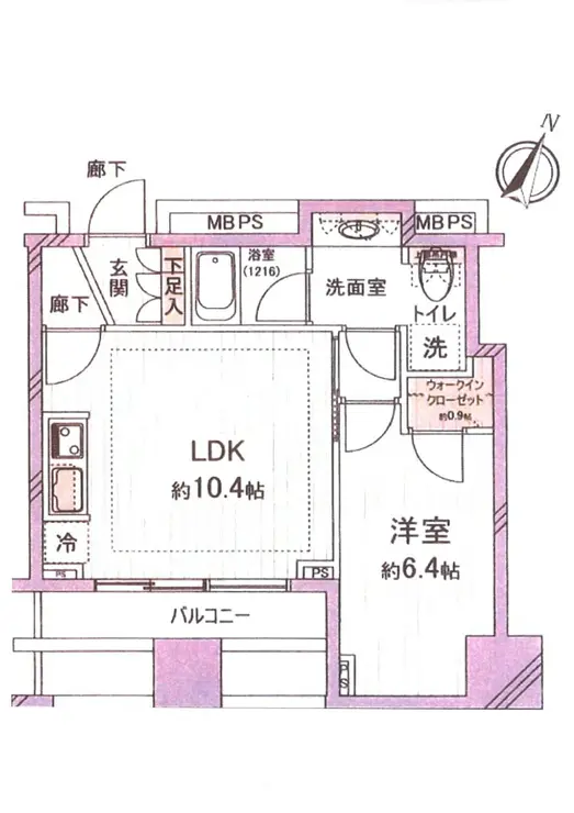 シティタワー新宿新都心 9階階 間取り