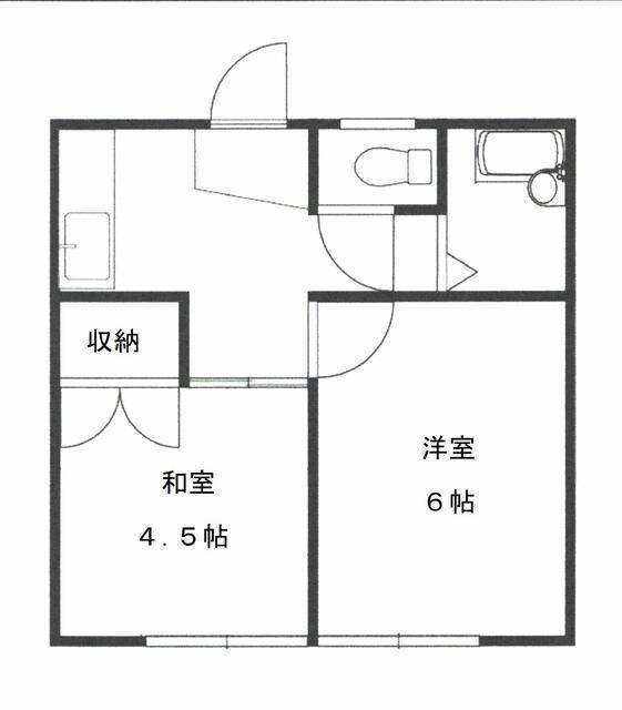 岩井マンション(2K/2階)の間取り写真