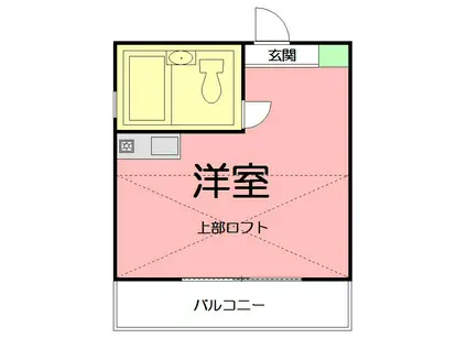 共恵 アパート(ワンルーム/2階)の間取り写真