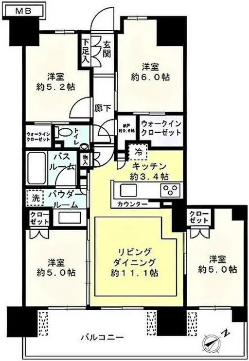 シティテラス平井 9階階 間取り