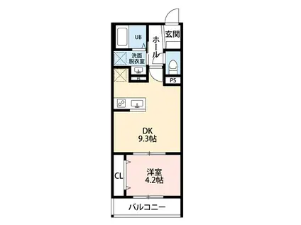 アート樟葉III(1LDK/1階)の間取り写真