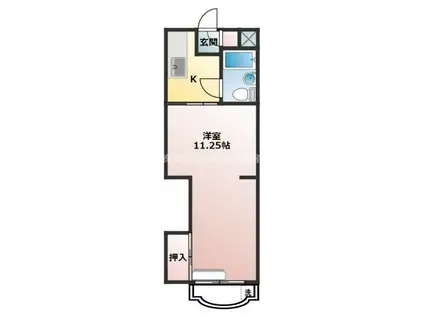 ステーションコーポ(1K/3階)の間取り写真
