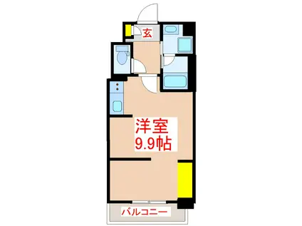 SE PLUS南林寺(ワンルーム/5階)の間取り写真