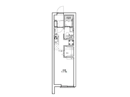 レーホーハウス(ワンルーム/3階)の間取り写真