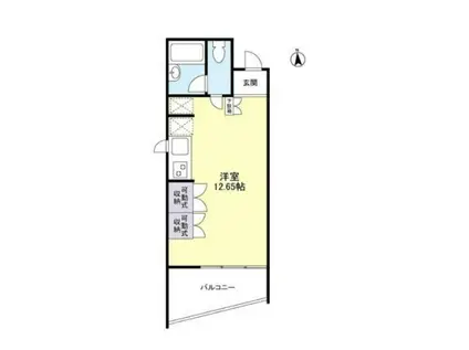 RAFFINO TAMAGAWA(ワンルーム/1階)の間取り写真