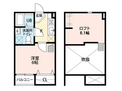 KOMANEKA(1K/1階)の間取り写真