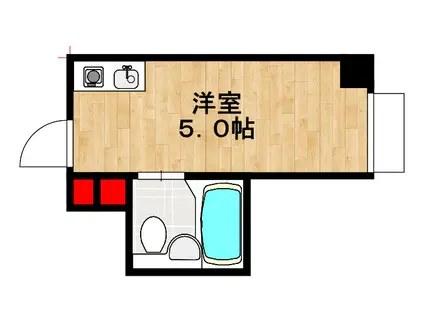 ラパンジール本田II(ワンルーム/3階)の間取り写真