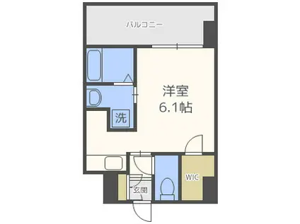 エスリード谷町6丁目レジデンス(ワンルーム/10階)の間取り写真