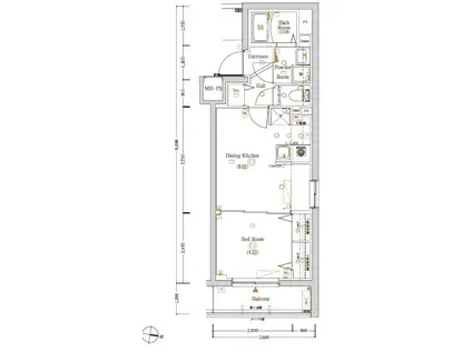 KNOTS桜台STA./ノッツ桜台ステーション(1DK/3階)の間取り写真