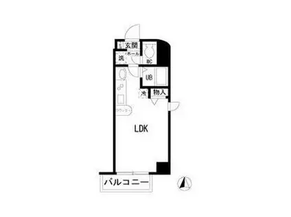 ファンタジア21(ワンルーム/3階)の間取り写真