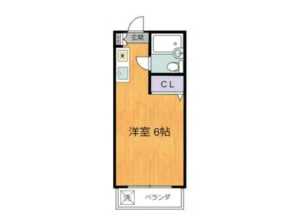 第11安藤マンション(1K/2階)の間取り写真