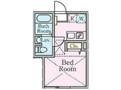 グランフェリオ大岡山(ワンルーム/2階)の間取り写真