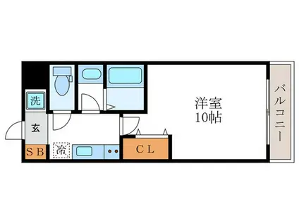 グランレブリー川島寺田町(1K/3階)の間取り写真