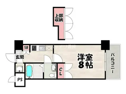 CLUB ORIENT BLD NO.81 AMARIGE (1K/3階)の間取り写真