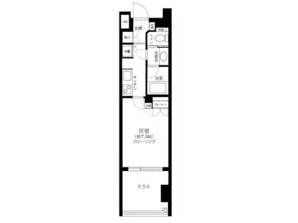 アルス川崎ベニッシモ(1K/2階)の間取り写真