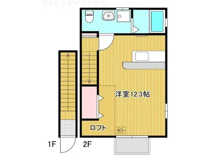 M.STAGE AOINISI(ワンルーム/2階)の間取り写真