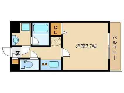 メゾンHANA HANA(1K/1階)の間取り写真