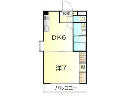 シティライフ日和(1DK/4階)の間取り写真