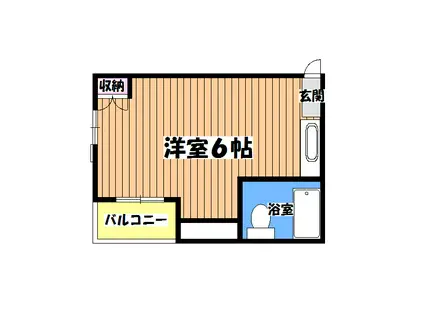 大横町ニュー田口ビル(ワンルーム/4階)の間取り写真