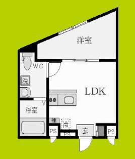 FLOWER GARDEN NEYAGAWA(1LDK/2階)の間取り写真