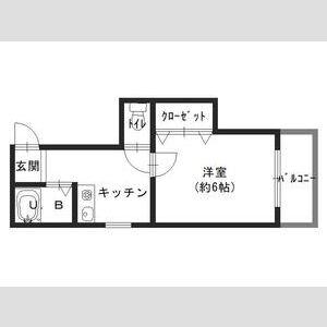 コーポなでしこ(1K/3階)の間取り写真