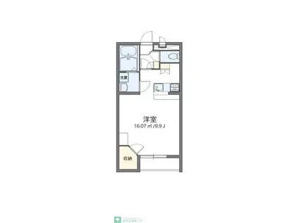 レオパレスラウルス(1K/1階)の間取り写真