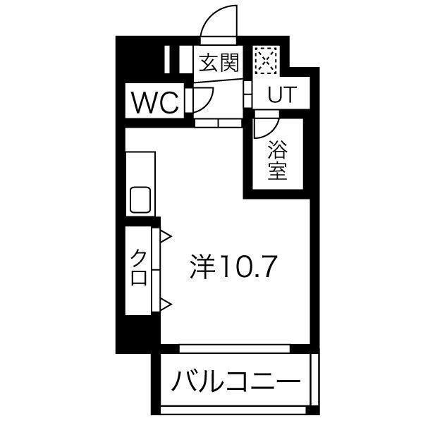 DOLCE VITA 新大阪(ワンルーム/4階)の間取り写真