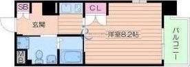 ORANGE T・SIDE(1K/2階)の間取り写真