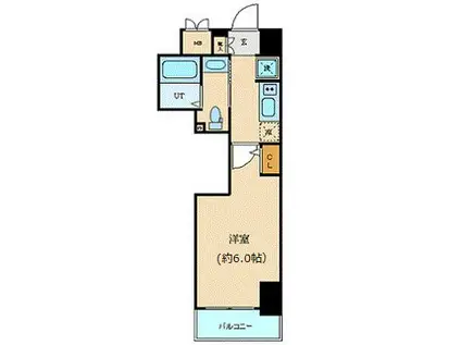 エステムプラザ愛宕虎ノ門レジデンス(1K/5階)の間取り写真