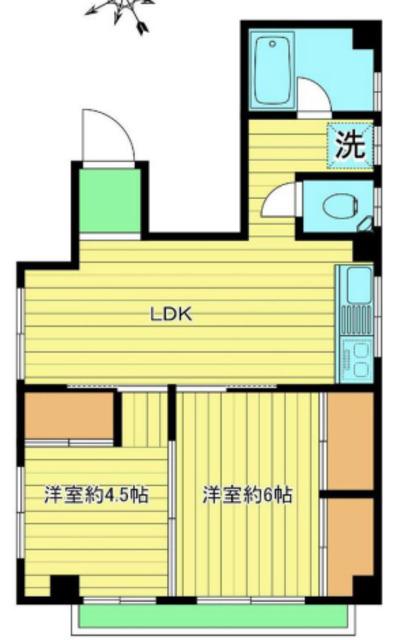 チアフル弥生(2LDK/3階)の間取り写真