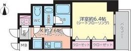 AVANTI ATSUTA(1K/5階)の間取り写真