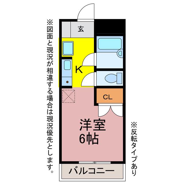 NEO.II MINAMIDAI(ワンルーム/2階)の間取り写真