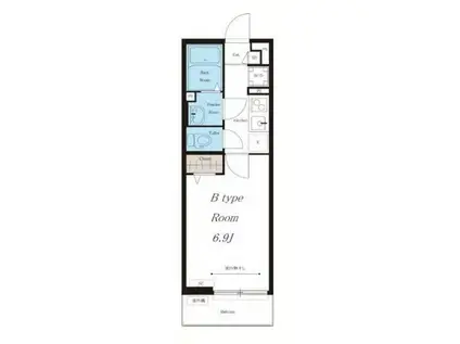 リブリ・MACHIDA COURT(1K/3階)の間取り写真