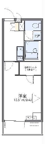 レオパレスMINAMIIII(1K/4階)の間取り写真