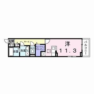 LE・CADRE(ワンルーム/2階)の間取り写真