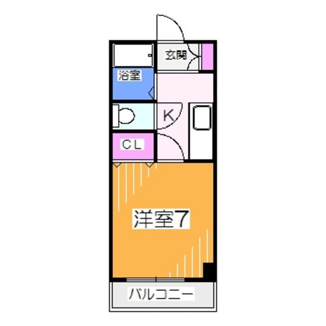 エヌエムサンカンテヌフ(1K/3階)の間取り写真