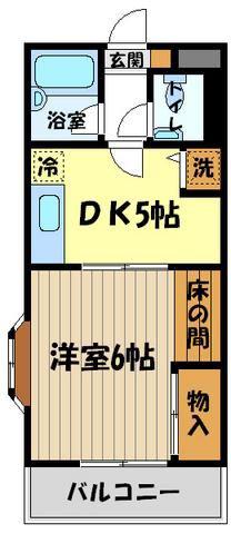 ノートル・メゾン(1DK/2階)の間取り写真